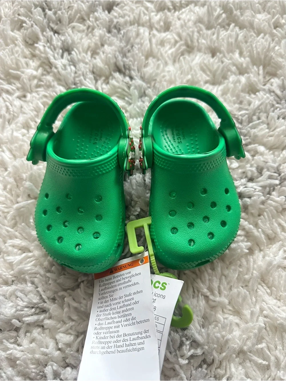 Crocs Kids baby Classic Christmas tree Holiday Lights Clogs sandals 5C